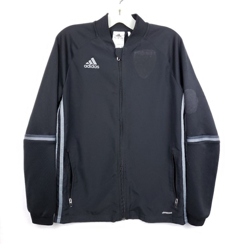 Adidas climacool black zipper youth sports Medium